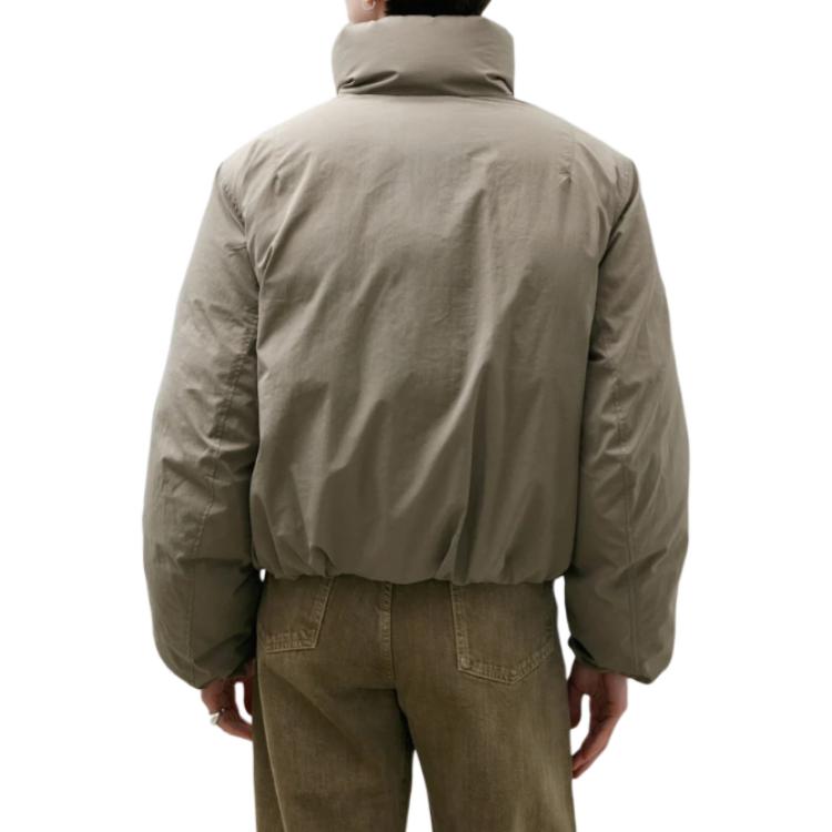 Details for (W) Lemaire 灰色高領扣式短版外套 OW1084LF1156-GR685