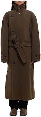 (W) Lemaire SS23 法式褐色單排扣長大衣 法式時尚風格 CO1037LF1116BR500 Buy (W) Lemaire SS23 法式褐色單排扣長大衣 法式時尚風格 CO1037LF1116BR500