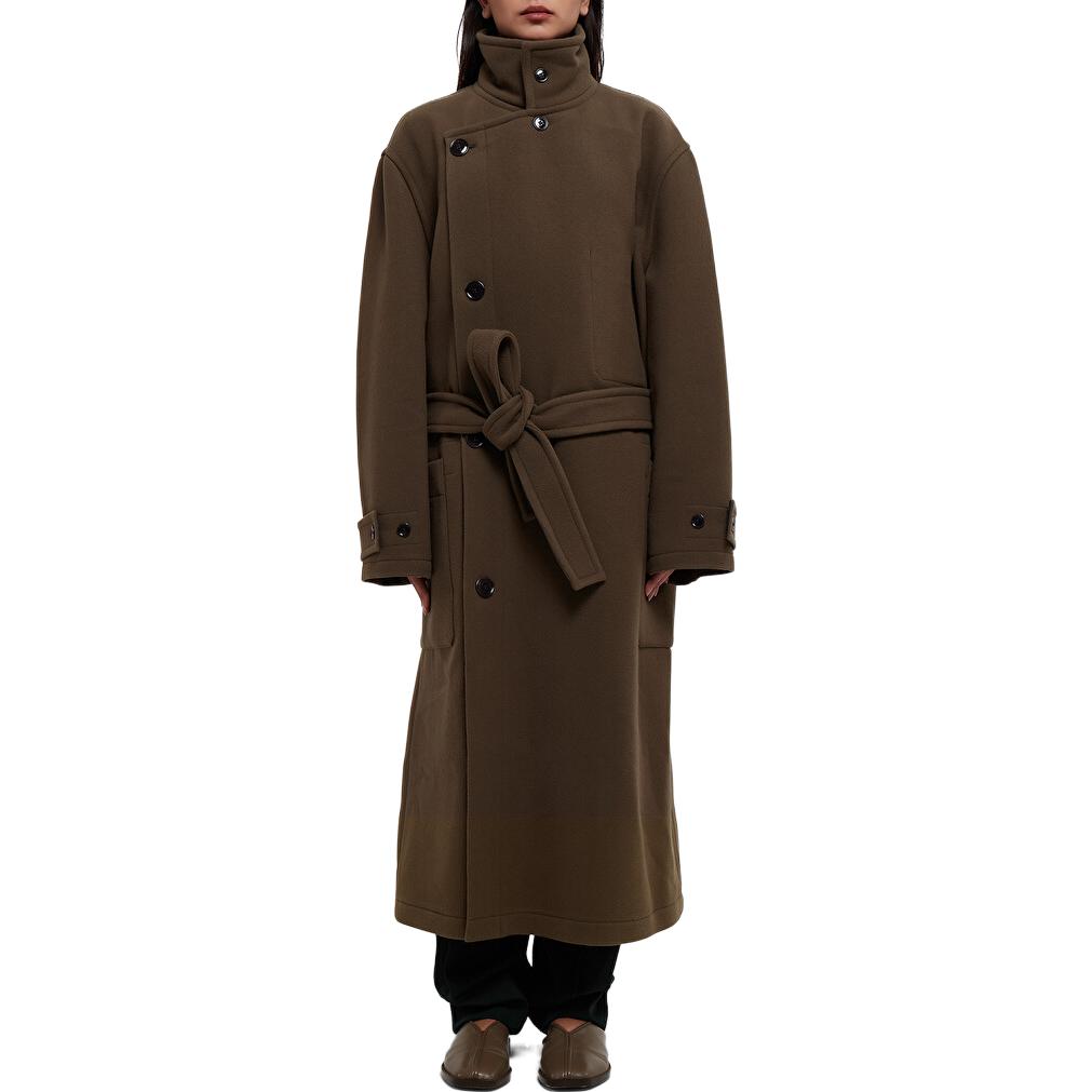 Lookbook (W) Lemaire SS23 法式褐色單排扣長大衣 法式時尚風格 CO1037LF1116BR500