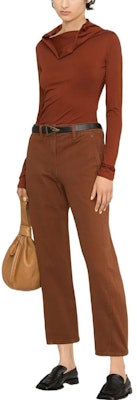 (W) Lemaire 女款高腰直筒休閒長褲 紅棕色 PA220LD1001BK456 Lookbook (W) Lemaire 女款高腰直筒休閒長褲 紅棕色 PA220LD1001BK456