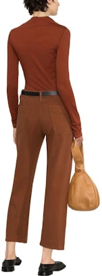 (W) Lemaire 女款高腰直筒休閒長褲 紅棕色 PA220LD1001BK456 Shop (W) Lemaire 女款高腰直筒休閒長褲 紅棕色 PA220LD1001BK456