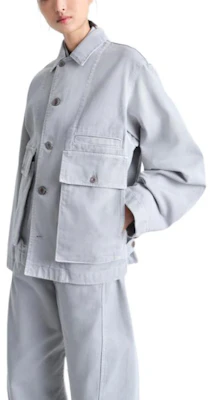 (W) Lemaire 女款寬鬆藍灰色單排釦長袖外套 OW306-LD1008-BK100 Purchase (W) Lemaire 女款寬鬆藍灰色單排釦長袖外套 OW306-LD1008-BK100