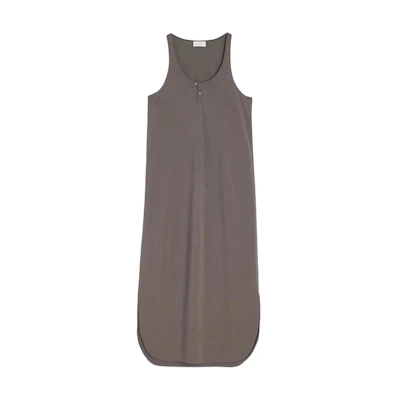 (Women) Lemaire Women’s Solid Brown Walnut Sleeveless Maxi Dress. DR1097LF1370BR465