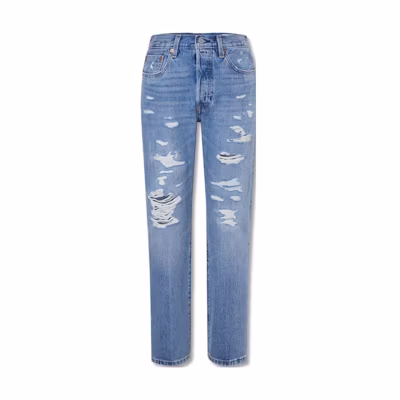 (Women) Levi's 150th Anniversary 501 Ripped Jeans Limited Blue 12501-0425