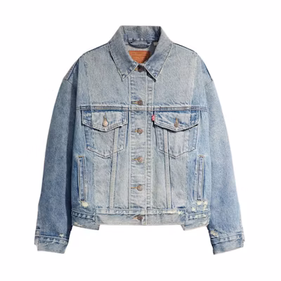 (Women) Levi's 90s Colorblock Denim Jacket Long Sleeve Blue A7433-0000