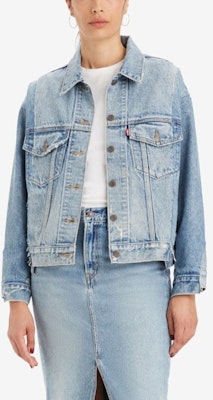 (W) 리바이스 90s 컬러블록 데님 자켓 롱 슬리브 블루 A7433-0000 Shop (W) 리바이스 90s 컬러블록 데님 자켓 롱 슬리브 블루 A7433-0000