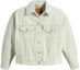 Order (Women) Levi's Casual Solid Button-Up Collar Green Jacket A1743-0025