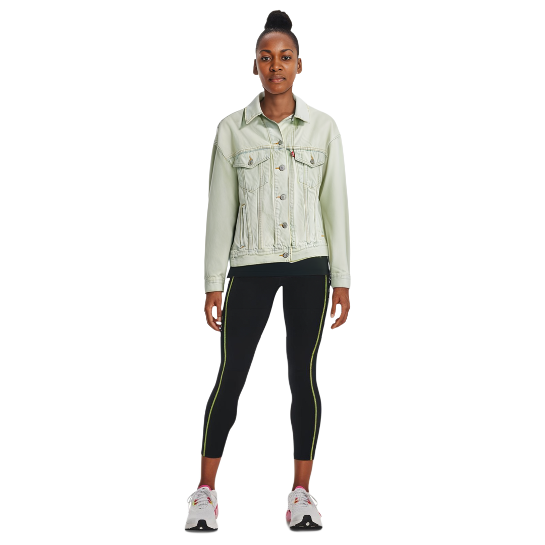 Details for (Women) Levi's Casual Solid Button-Up Collar Green Jacket A1743-0025