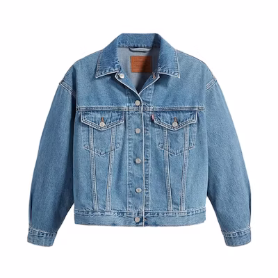 (Women) Levi's Colorblock Button-Up Denim Jacket - Blue A6049-0000