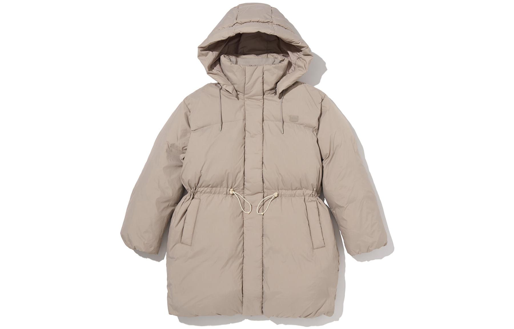 (Women) Levi's FW22 Light Pink Drawstring Mid-Length Down Jacket A3257-0002