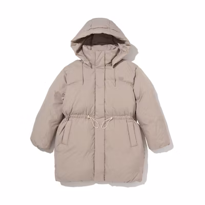(Women) Levi's FW22 Light Pink Drawstring Mid-Length Down Jacket A3257-0002