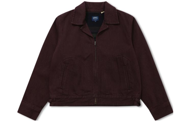 (Women) Levi's FW22 Solid Long Sleeve Denim Jacket Deep Red A2959-0001