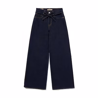 (Women) Levi's FW24 Relaxed Fit Solid Tie Jeans - Deep Indigo Blue A8701-0007