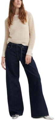 (Women) Levi's FW24 Relaxed Fit Solid Tie Jeans - Deep Indigo Blue A8701-0007 Lookbook (Women) Levi's FW24 Relaxed Fit Solid Tie Jeans - Deep Indigo Blue A8701-0007