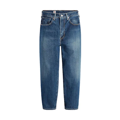 (Women) Levi's High-Waisted Loose Fit Dad Jeans Cropped Blue Denim A5889-0001