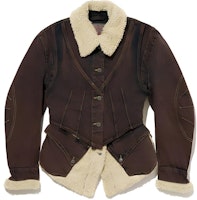 (Women) Levi'S Levi’s x Kiko Kostadinov Brown Asymmetric Button Denim Jacket FW24 000GN0000 (Women) Levi'S Levi’s x Kiko Kostadinov Brown Asymmetric Button Denim Jacket FW24 000GN0000