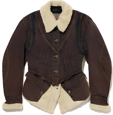 (Women) Levi'S Levi’s x Kiko Kostadinov Brown Asymmetric Button Denim Jacket FW24 000GN0000 Buy (Women) Levi'S Levi’s x Kiko Kostadinov Brown Asymmetric Button Denim Jacket FW24 000GN0000