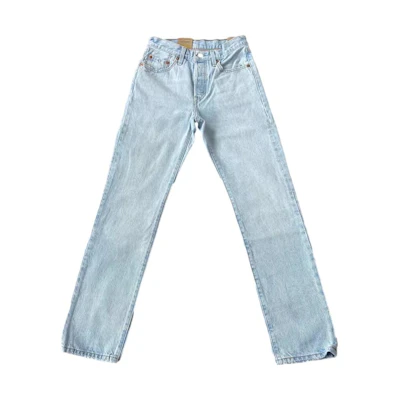 (Women) Levi'S Levis High-Waist Straight-Leg Button Jeans Blue Wash 12501-0396