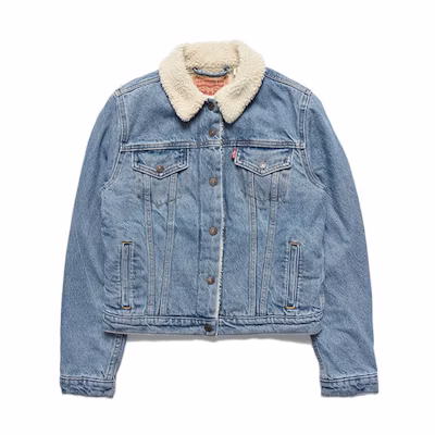 (Women) Levi's Sherpa-Lined Denim Jacket Blue 36136-0000