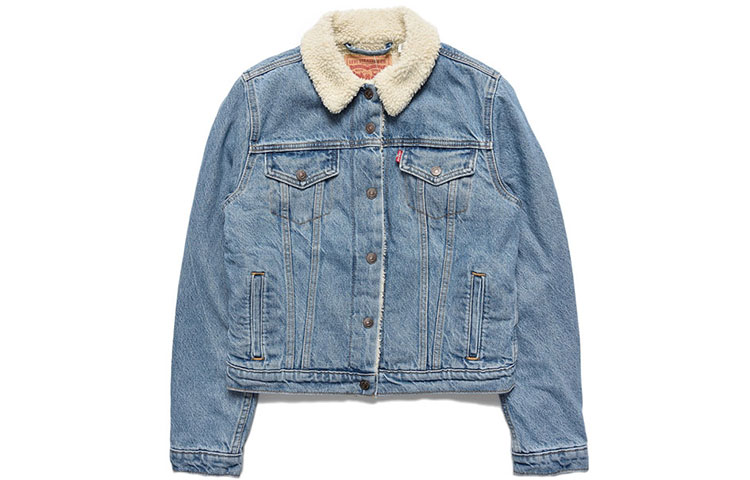 Order (W) Levi''s 蓝色羊羔绒牛仔夹克 36136-0000