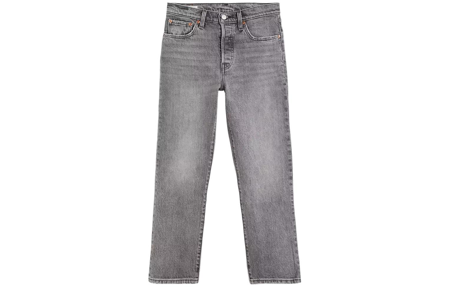 Order (W) Levi''s Celana Jeans Wanita Abu-Abu Kancing Solid Katun 362000235