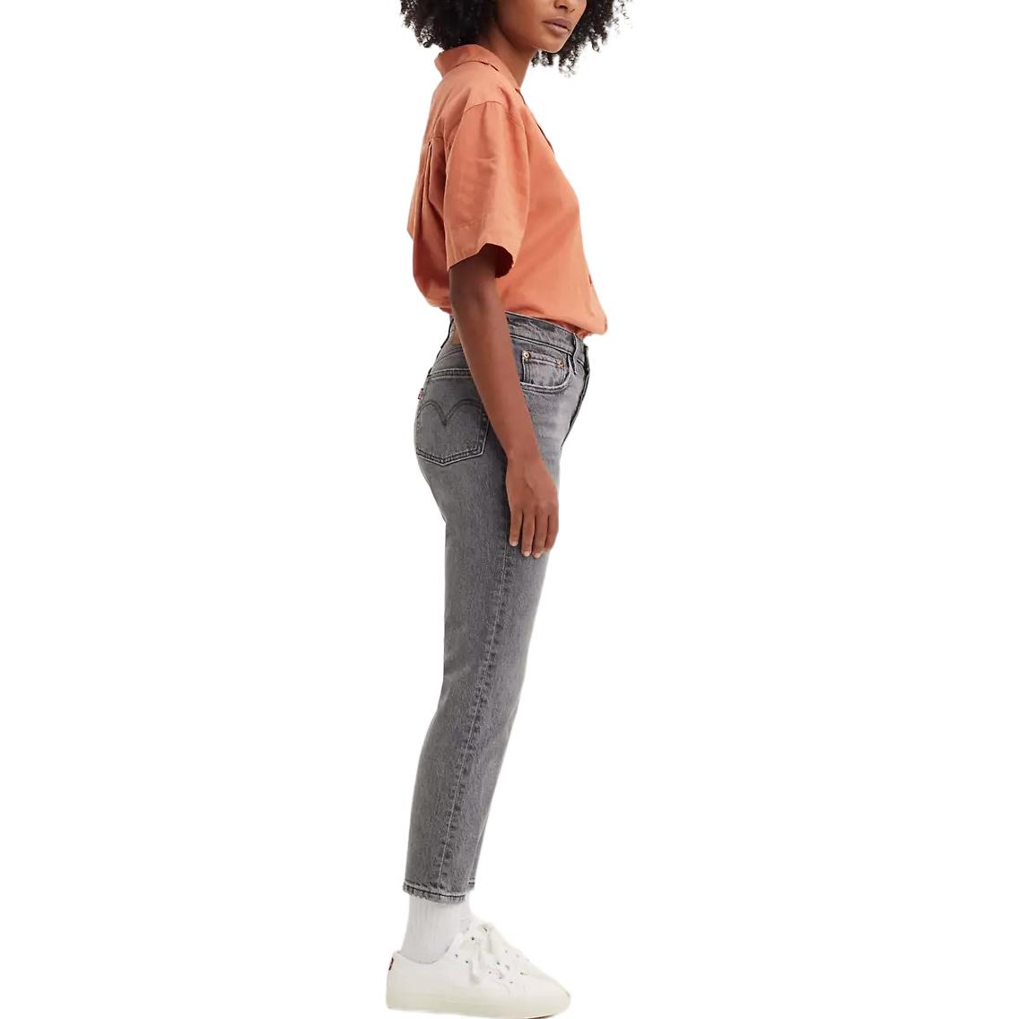 Purchase (W) Levi''s Celana Jeans Wanita Abu-Abu Kancing Solid Katun 362000235