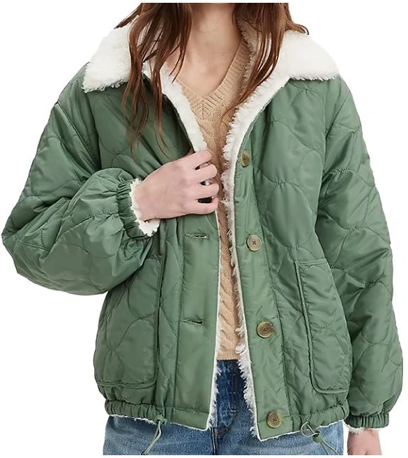 women-levi-s-solid-color-single-breasted-collar-jacket-green-a5869-0002