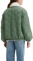 Shop (W) Levi''s 綠色單排扣翻領外套 A5869-0002