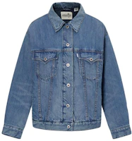 (Women) Levi's Thick Long-Sleeve Fashion Denim Jacket A7768-0000 (Women) Levi's Thick Long-Sleeve Fashion Denim Jacket A7768-0000