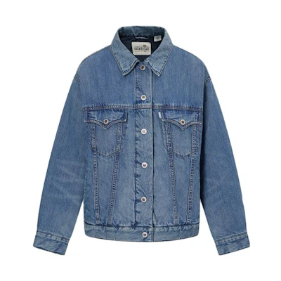 (Women) Levi's Thick Long-Sleeve Fashion Denim Jacket A7768-0000
