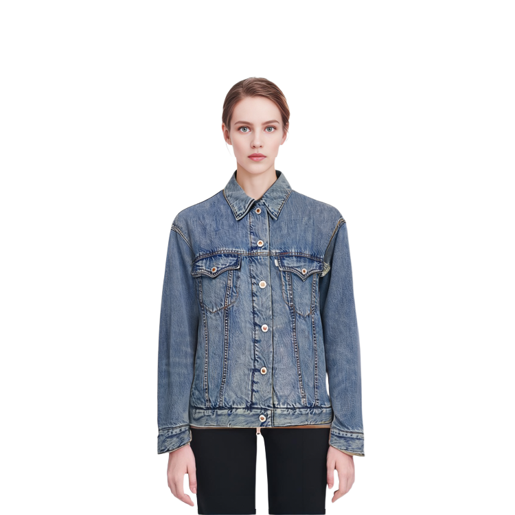 Shop (W) 리바이스 오버핏 긴팔 데님 재킷 A7768-0000