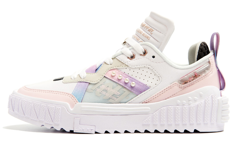 (Women) Li-Ning 001 Unblock Blossom 'White Light Grey' AGCR346-2