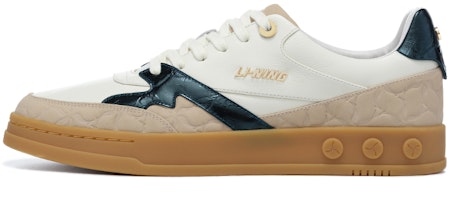 (Women) Li-Ning 1990 001 'Retro Color-Block White Brown Green' ALHT028-2 (Women) Li-Ning 1990 001 'Retro Color-Block White Brown Green' ALHT028-2