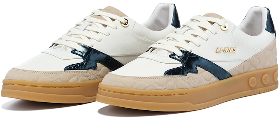 (Women) Li-Ning 1990 001 'Retro Color-Block White Brown Green' ALHT028-2 Order (Women) Li-Ning 1990 001 'Retro Color-Block White Brown Green' ALHT028-2