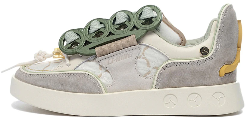 李寧1990 舒適潮流重瞳板鞋 女款 灰綠 Buy 李寧1990 舒適潮流重瞳板鞋 女款 灰綠