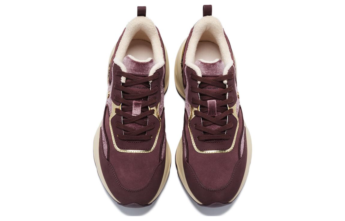 Lookbook (W) 李寧1990「ディープトワイライトレッド」 ALJT056-1