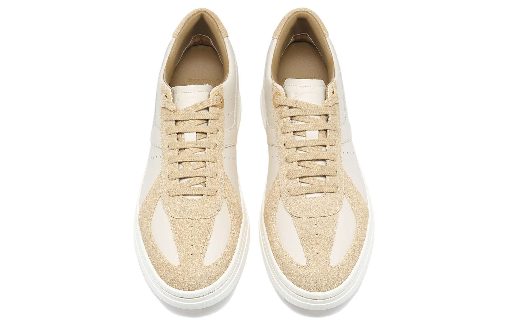 Lookbook (W) Li-Ning 1990 'Sepatu Kasual Rendah Putih Cokelat' ALHS028-1