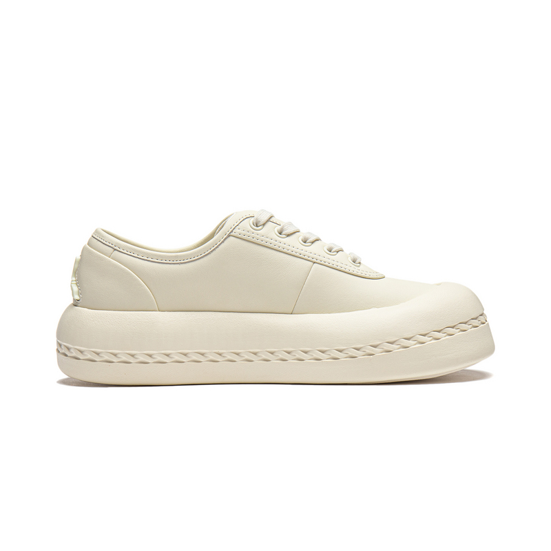 Order LI-NING 1990 迷鏈 舒適百搭 減震耐磨 低筒 板鞋 女款 米白色