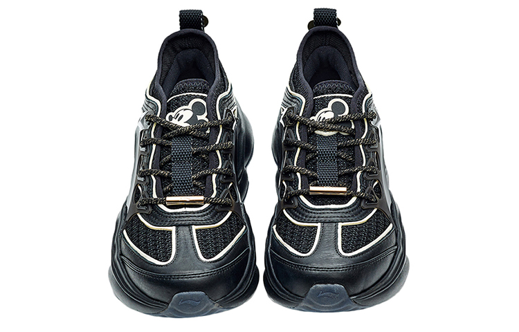 Lookbook LiNing李寧1990 米奇老鼠 時尚潮流運動休閒鞋 女性款 黑色