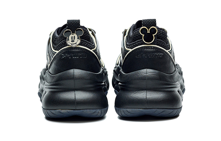 Shop LiNing李寧1990 米奇老鼠 時尚潮流運動休閒鞋 女性款 黑色