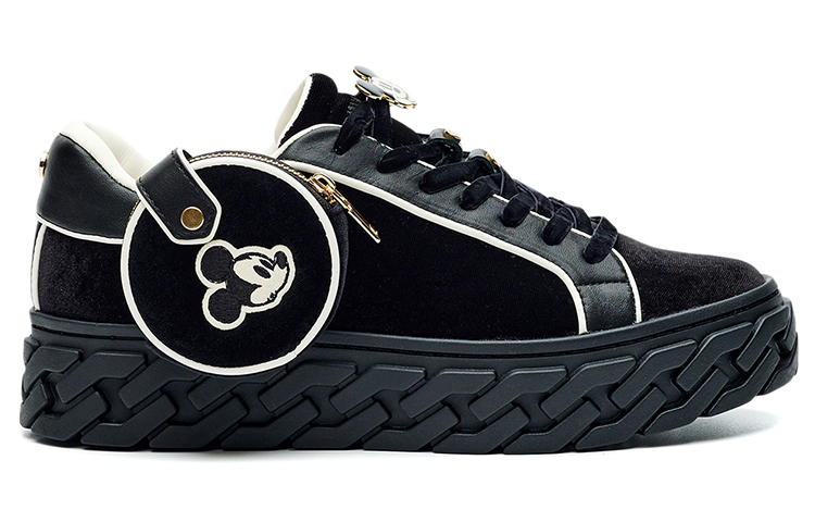 Order (W) Li-Ning 1990 'Mickey Mouse Retro Chunky Low-Top Hitam' ALFR152-1