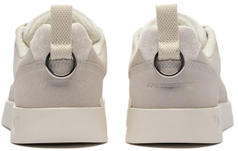 李宁 1990 风铃 复古撞色 防滑耐磨 低帮 板鞋 女款 珍珠白 Shop 李宁 1990 风铃 复古撞色 防滑耐磨 低帮 板鞋 女款 珍珠白