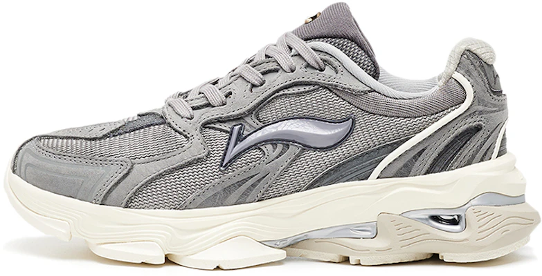 (W) Li-Ning 1990 Low ''Haze Grey Retro'' Sneakers Grijs Retro. ALFR144-2 Buy (W) Li-Ning 1990 Low ''Haze Grey Retro'' Sneakers Grijs Retro. ALFR144-2
