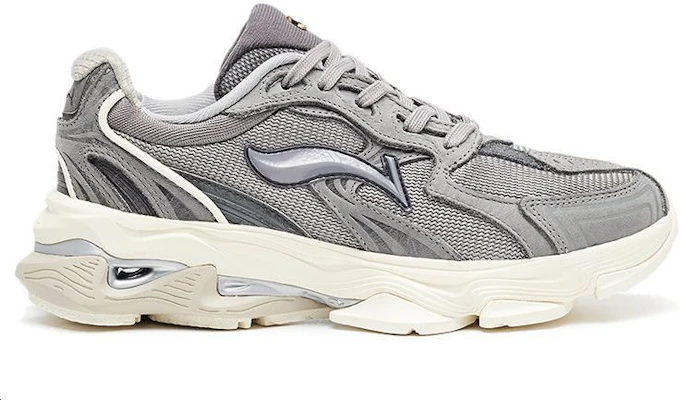 (W) Li-Ning 1990 Low ''Haze Grey Retro'' Sneakers Grijs Retro. ALFR144-2 Order (W) Li-Ning 1990 Low ''Haze Grey Retro'' Sneakers Grijs Retro. ALFR144-2