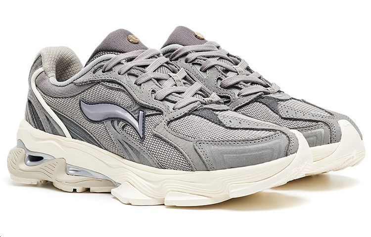 Shop (W) Li-Ning 1990 Low ''Haze Grey Retro'' Sneakers Grijs Retro. ALFR144-2