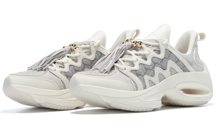 Order (W) Li-Ning 1990 Low Top 'Retro Cream' Sepatu Retro Krem ALJS080-1