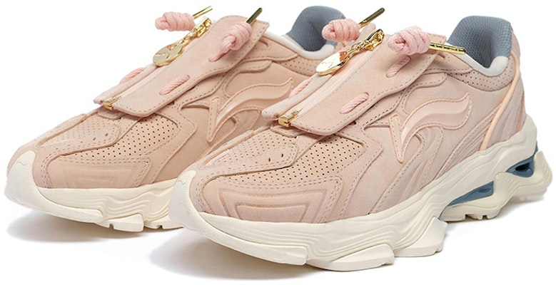 (W) Li-Ning 1990 Retro 'Peach Mud Pink' Sepatu Sneakers ALJS012-2 Order (W) Li-Ning 1990 Retro 'Peach Mud Pink' Sepatu Sneakers ALJS012-2