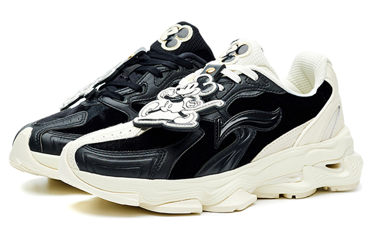 (W) Li-Ning 1990 Retro Running 'Black White' 圖 2