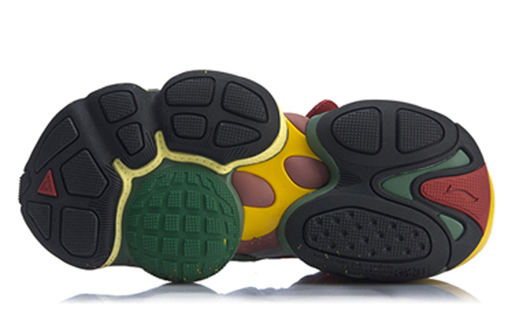 Shop 中國李寧 ACE 高筒 復古籃球鞋 女款 綠黃