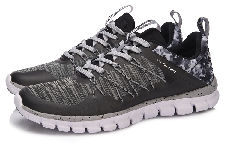 Lookbook (W) Li-Ning 24H Low Chaussures d''Entraînement ''Noir Gris'' AFHM042-2